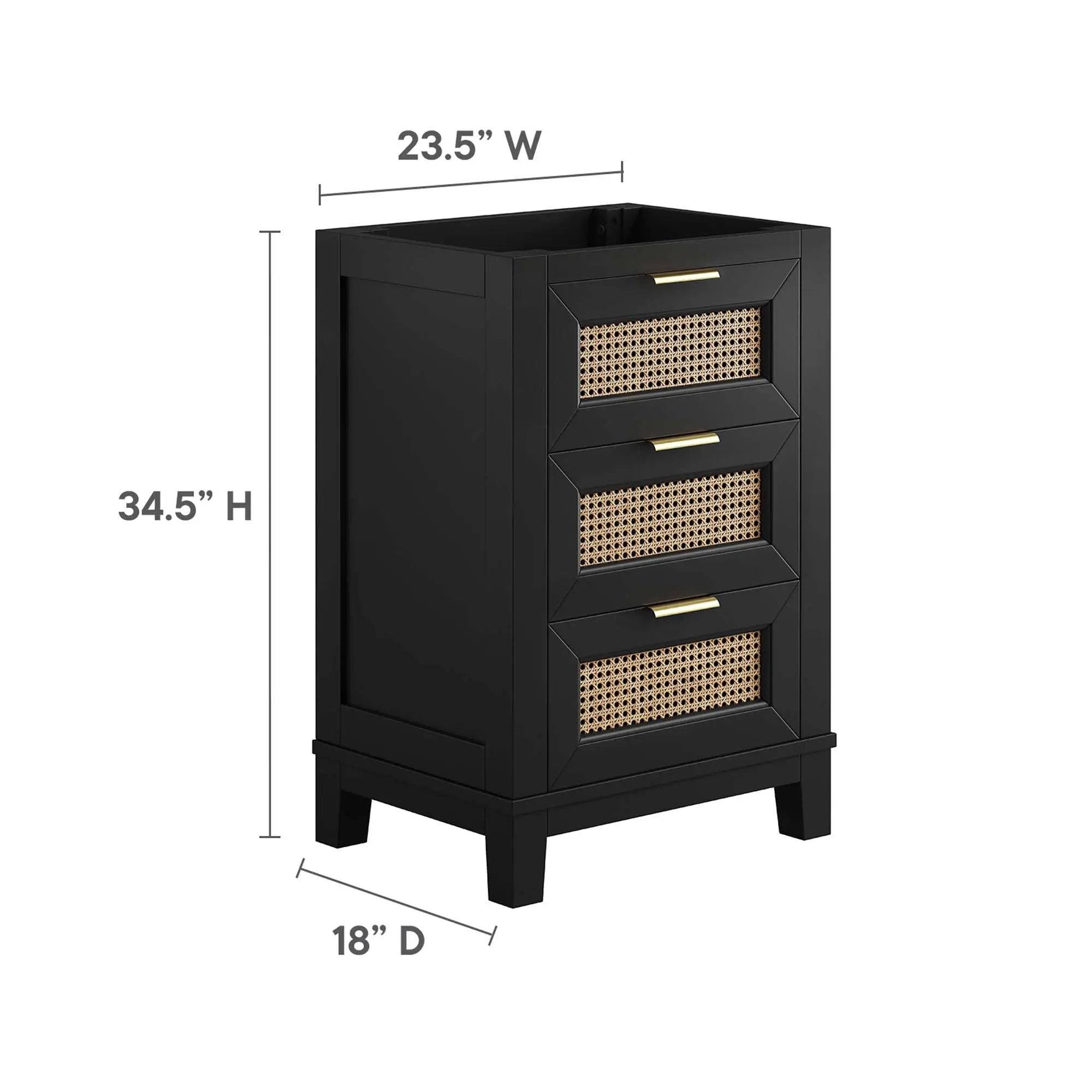 Dixie 24" Solid Wood Bathroom Vanity Cabinet by HouseOfZazla