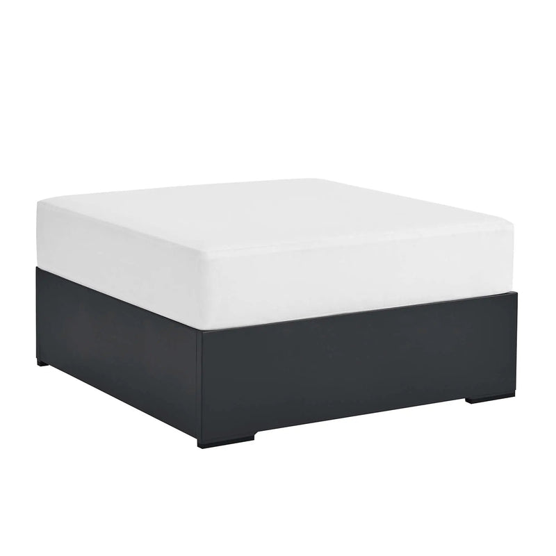 Tahoe Outdoor Patio Powder-Coated Aluminum Ottoman by Modway by HouseOfZazla
