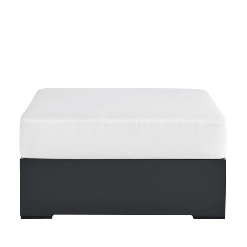 Tahoe Outdoor Patio Powder-Coated Aluminum Ottoman by Modway by HouseOfZazla