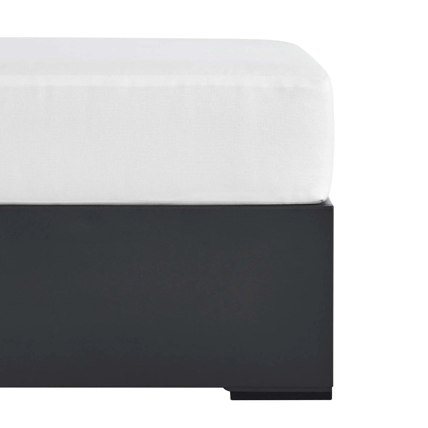 Tahoe Outdoor Patio Powder-Coated Aluminum Ottoman by Modway by HouseOfZazla