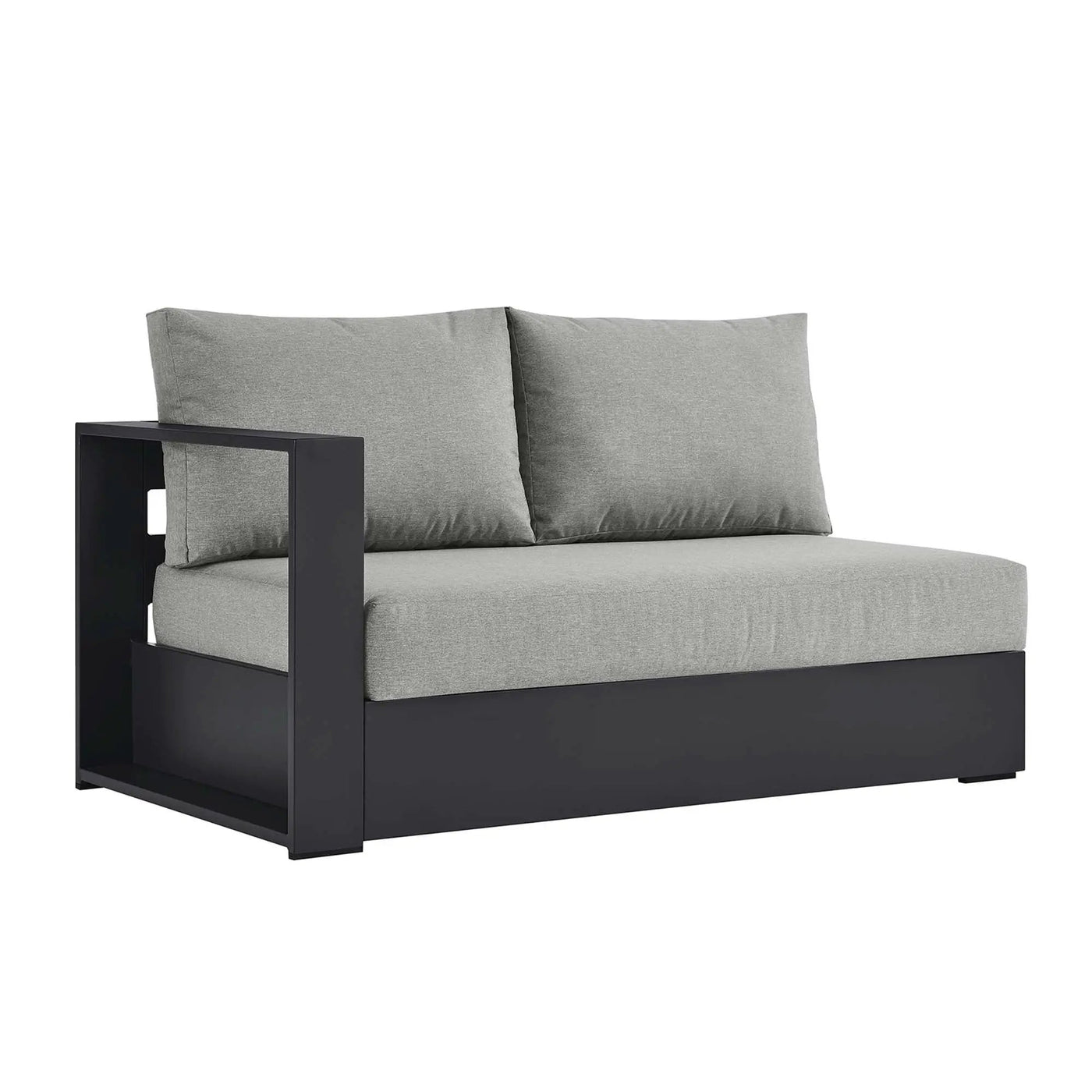 Tahoe Outdoor Patio Powder-Coated Aluminum Modular Left-Facing Loveseat by HouseOfZazla