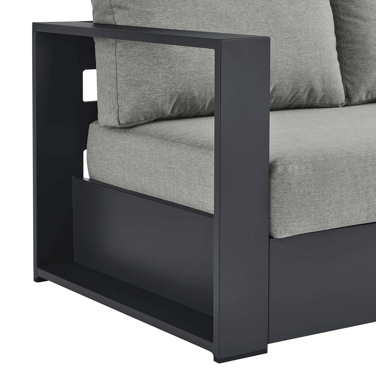 Tahoe Outdoor Patio Powder-Coated Aluminum Modular Left-Facing Loveseat by HouseOfZazla