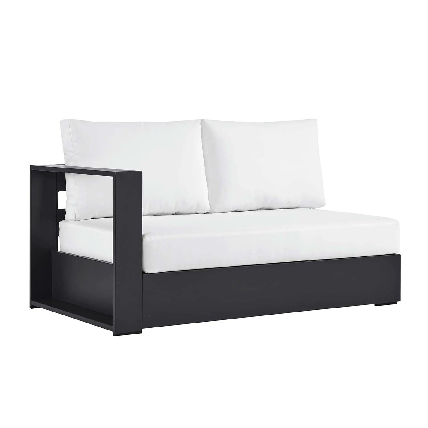 Tahoe Outdoor Patio Powder-Coated Aluminum Modular Left-Facing Loveseat by HouseOfZazla