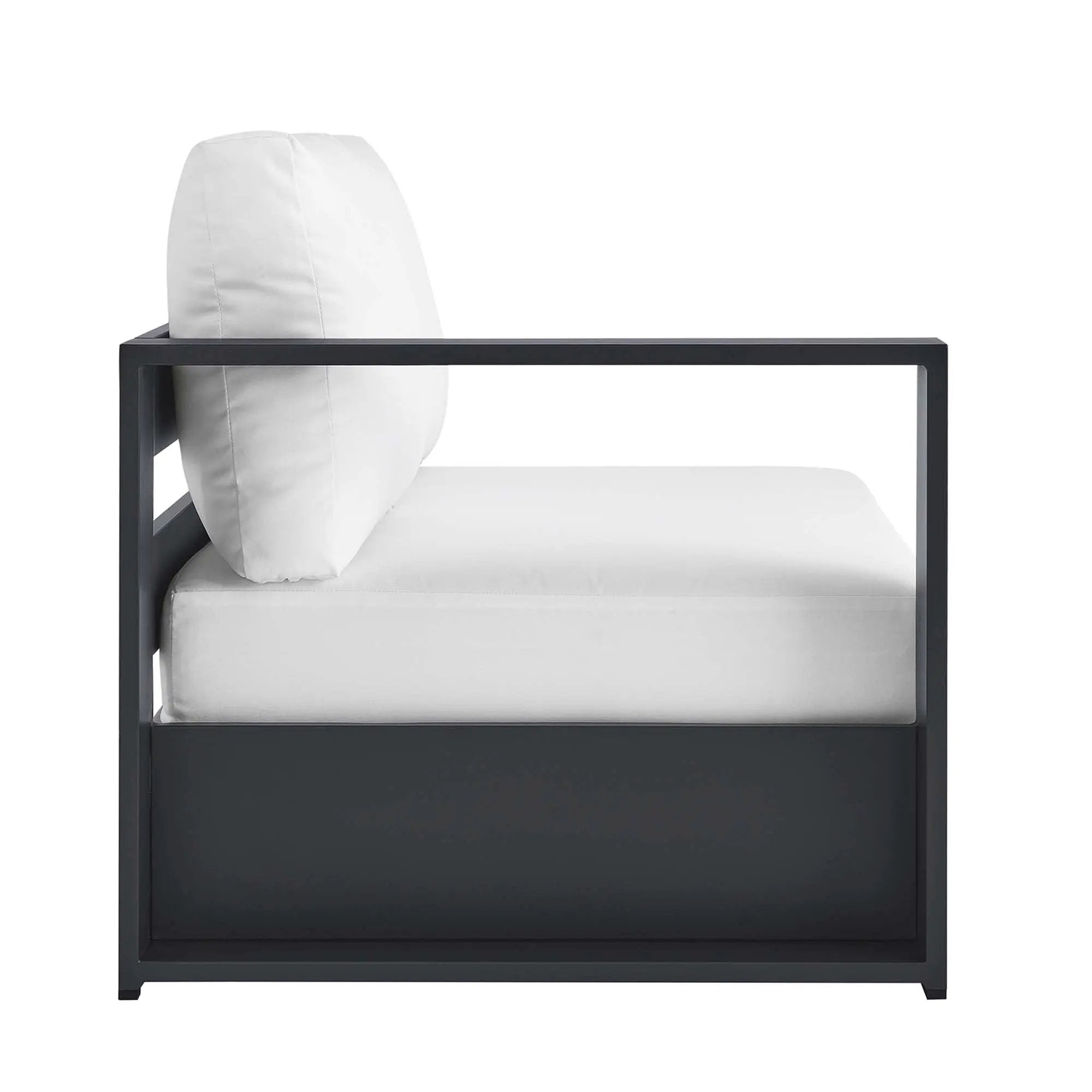 Tahoe Outdoor Patio Powder-Coated Aluminum Modular Left-Facing Loveseat by HouseOfZazla