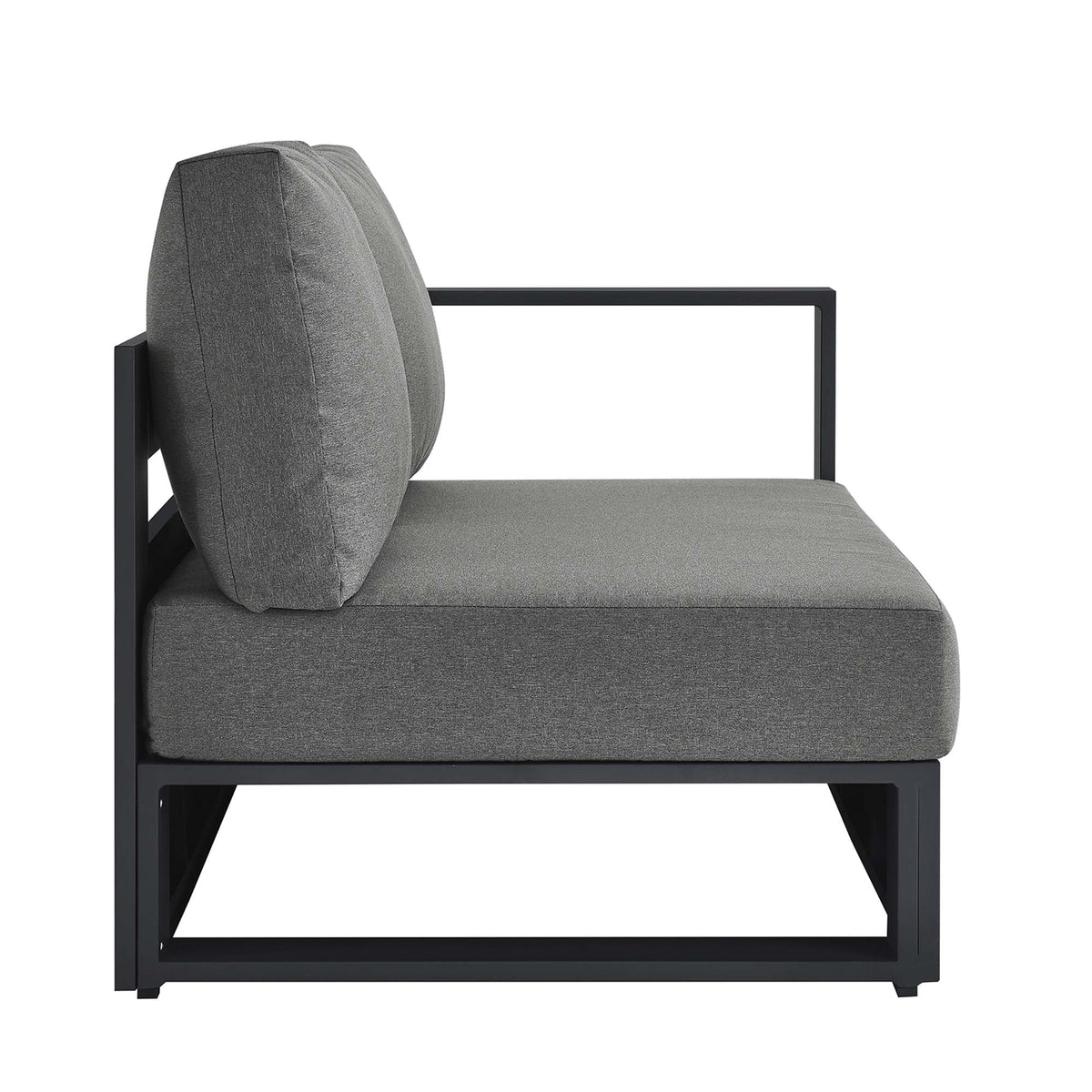 Tahoe Outdoor Patio Powder-Coated Aluminum Modular Right-Facing Loveseat by Modway, photo 4 of 27