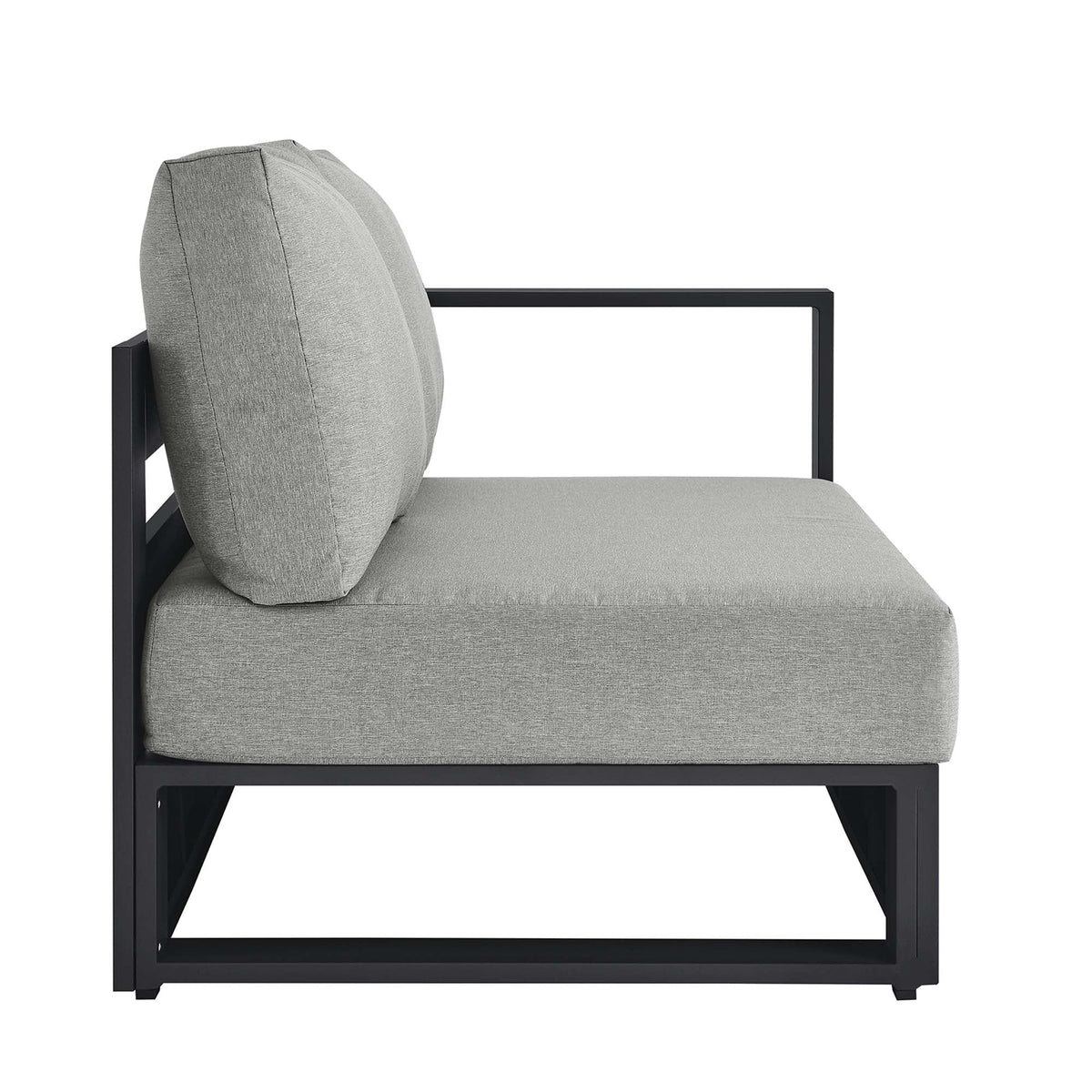 Tahoe Outdoor Patio Powder-Coated Aluminum Modular Right-Facing Loveseat by Modway, photo 13 of 27