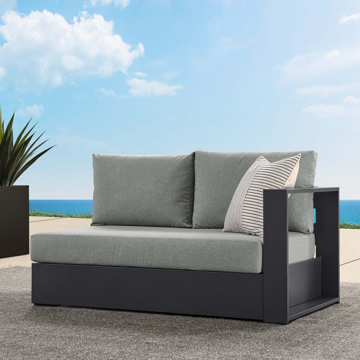 Tahoe Outdoor Patio Powder-Coated Aluminum Modular Right-Facing Loveseat by Modway, photo 17 of 27