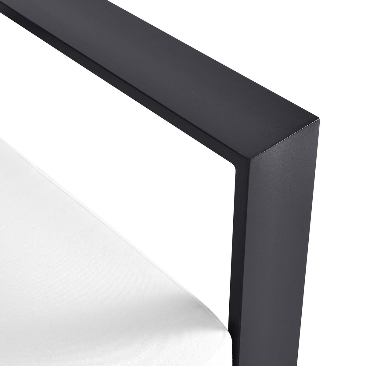 Tahoe Outdoor Patio Powder-Coated Aluminum Modular Right-Facing Loveseat by Modway, photo 25 of 27