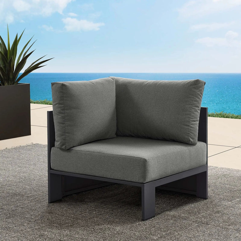 Tahoe Outdoor Patio Powder-Coated Aluminum Modular Corner Chair by Modway by HouseOfZazla