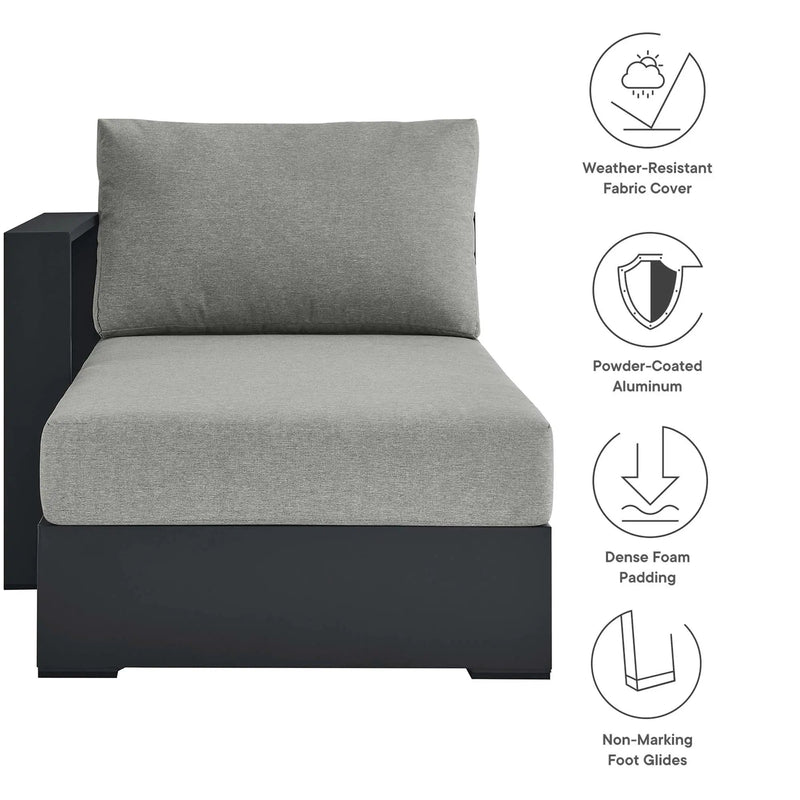 Tahoe Outdoor Patio Powder-Coated Aluminum Left-Facing Chaise Lounge by HouseOfZazla