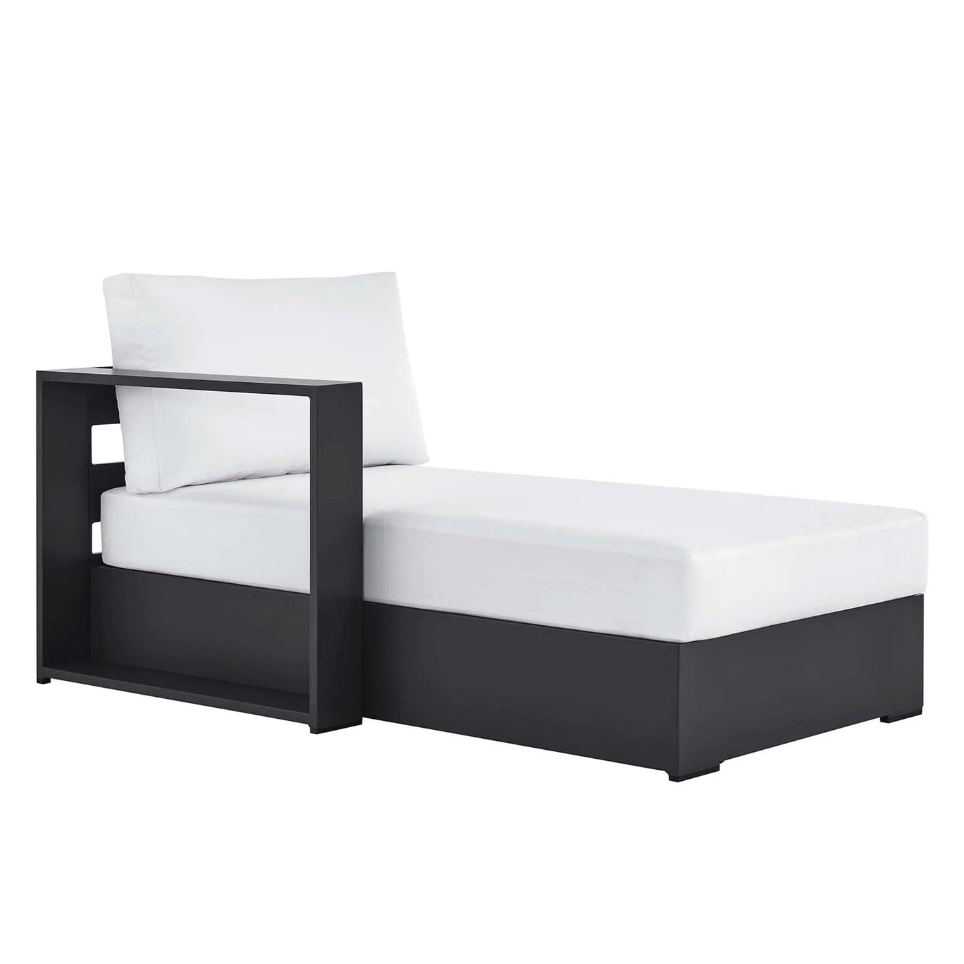 Tahoe Outdoor Patio Powder-Coated Aluminum Left-Facing Chaise Lounge by HouseOfZazla