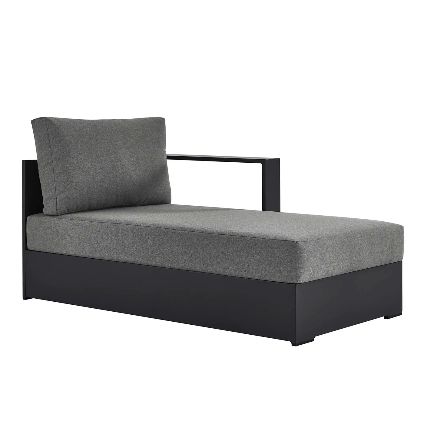 Tahoe Outdoor Patio Powder-Coated Aluminum Right-Facing Chaise Lounge by HouseOfZazla