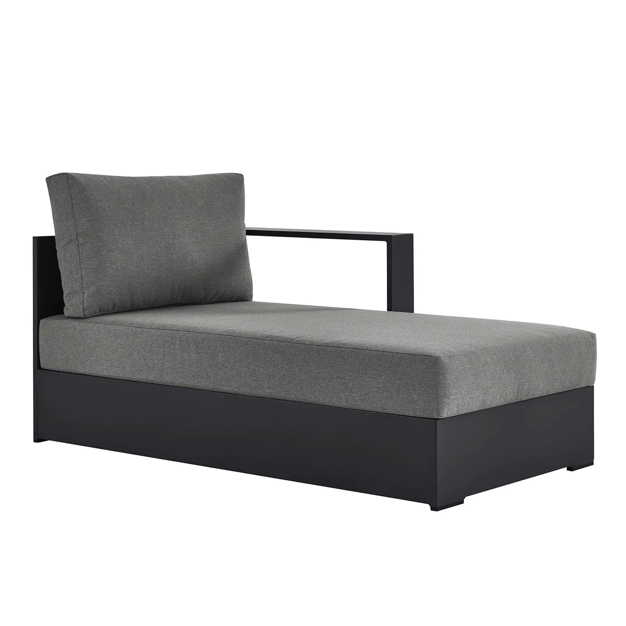Tahoe Outdoor Patio Powder-Coated Aluminum Right-Facing Chaise Lounge by HouseOfZazla