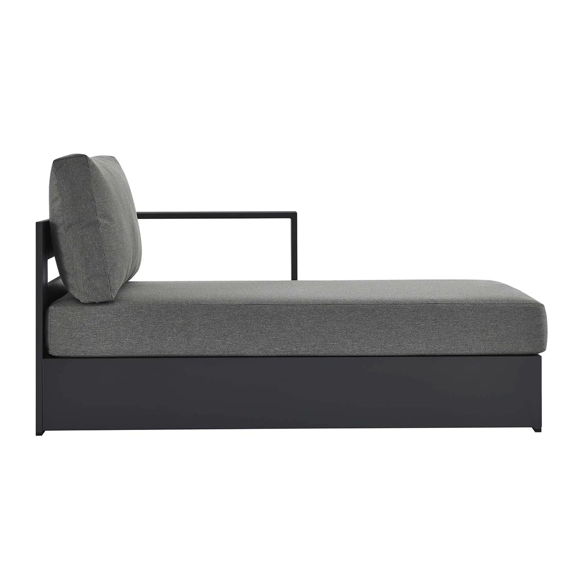 Tahoe Outdoor Patio Powder-Coated Aluminum Right-Facing Chaise Lounge by HouseOfZazla