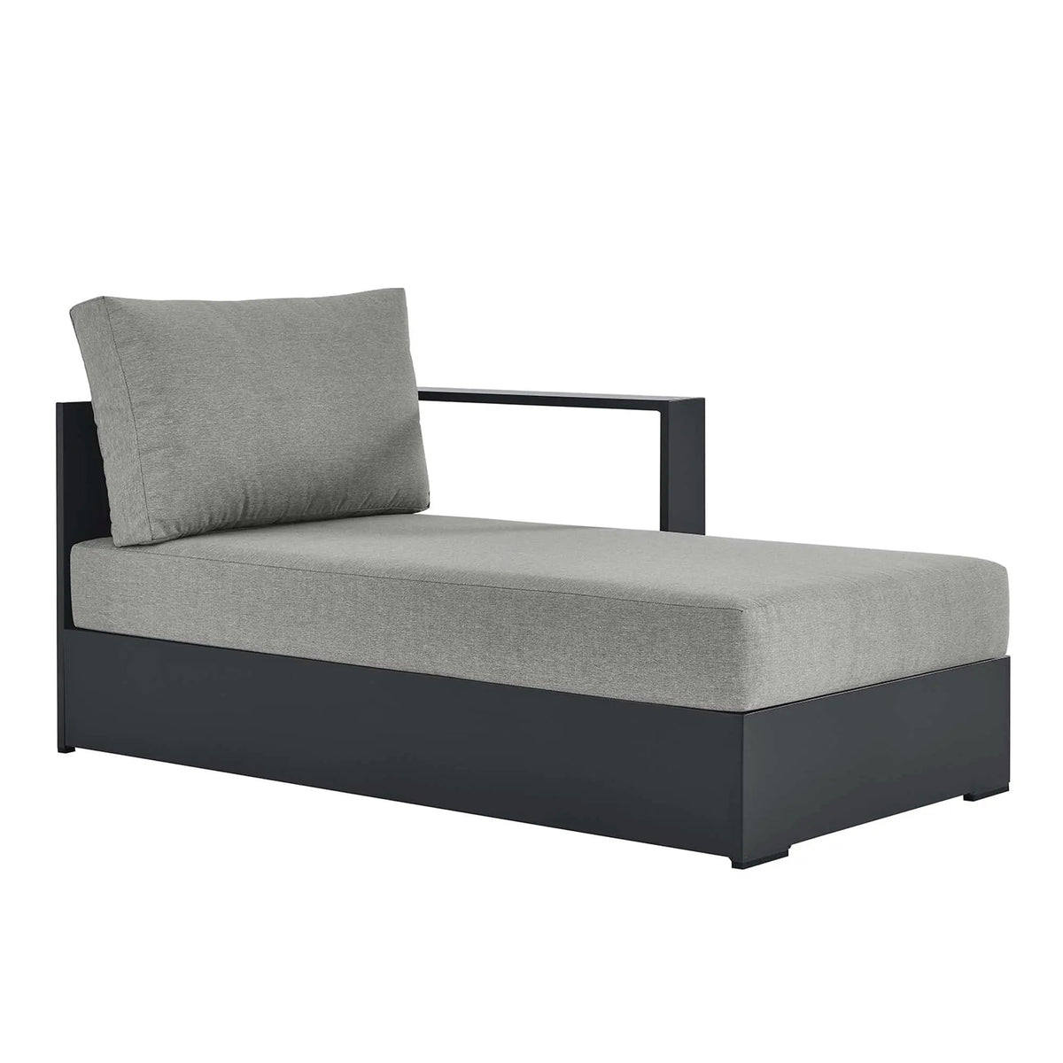 Tahoe Outdoor Patio Powder-Coated Aluminum Right-Facing Chaise Lounge by HouseOfZazla
