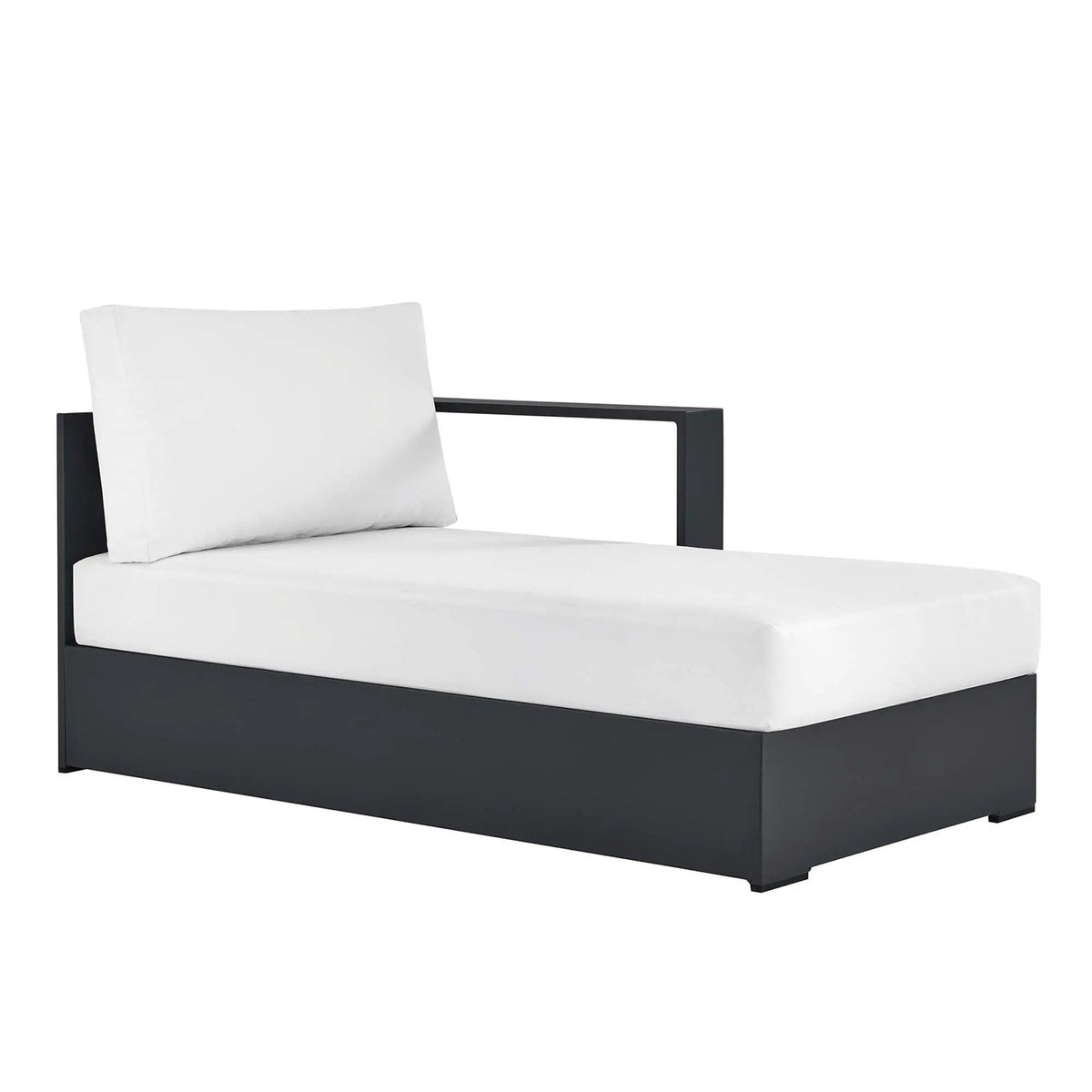 Tahoe Outdoor Patio Powder-Coated Aluminum Right-Facing Chaise Lounge by HouseOfZazla