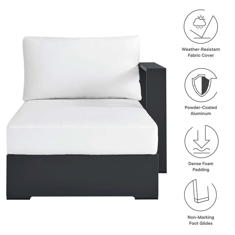 Tahoe Outdoor Patio Powder-Coated Aluminum Right-Facing Chaise Lounge by HouseOfZazla