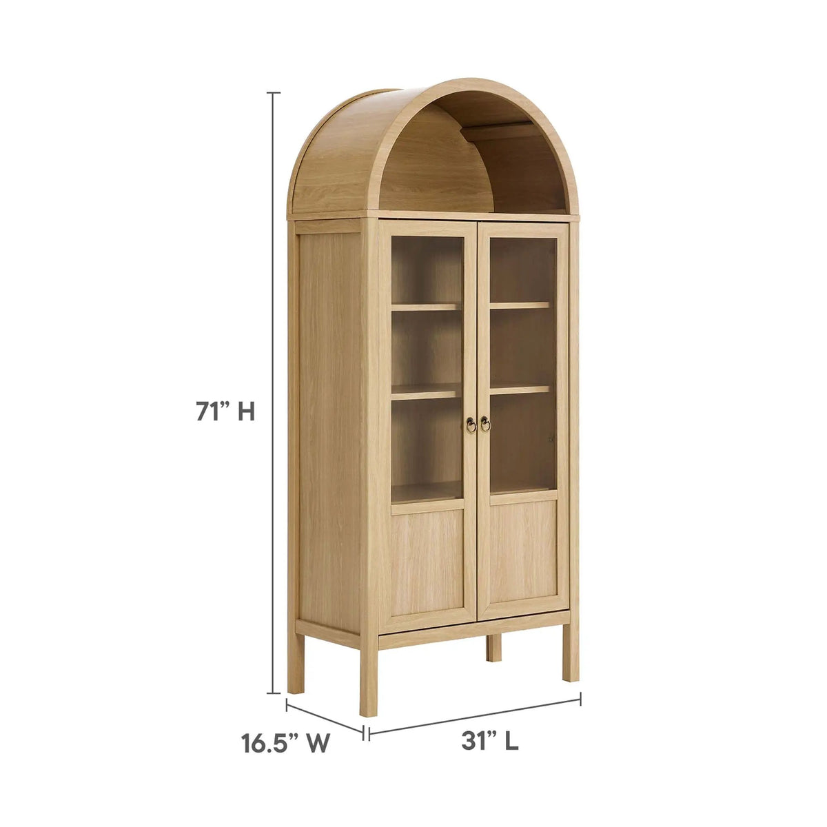 Tessa Tall Arched Storage Display Cabinet by Modway by HouseOfZazla