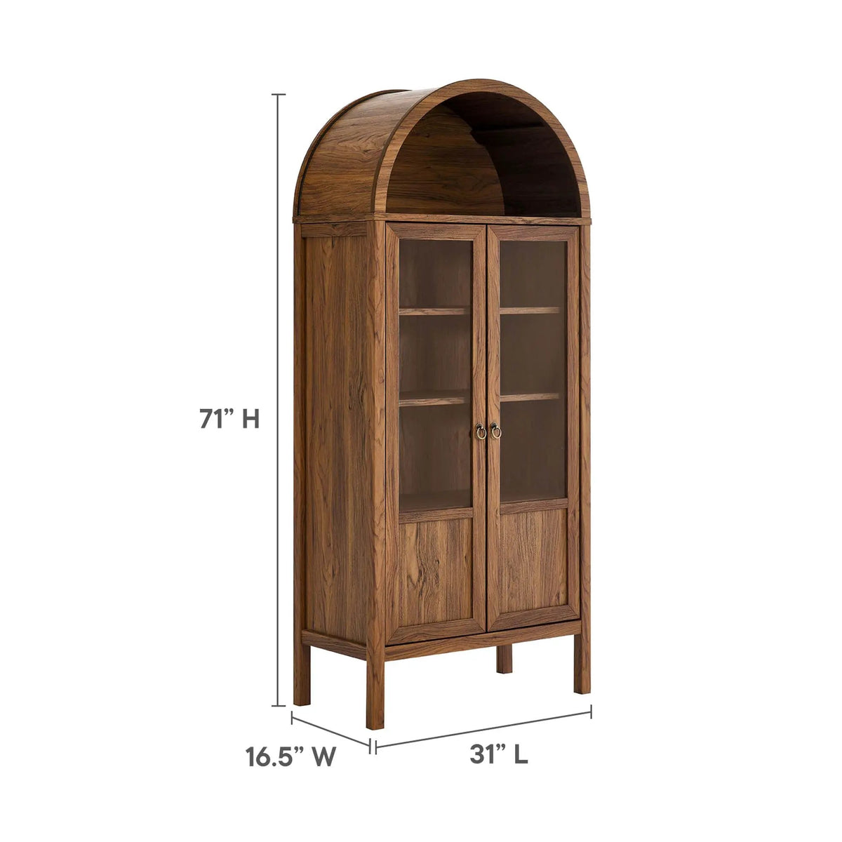 Tessa Tall Arched Storage Display Cabinet by Modway by HouseOfZazla