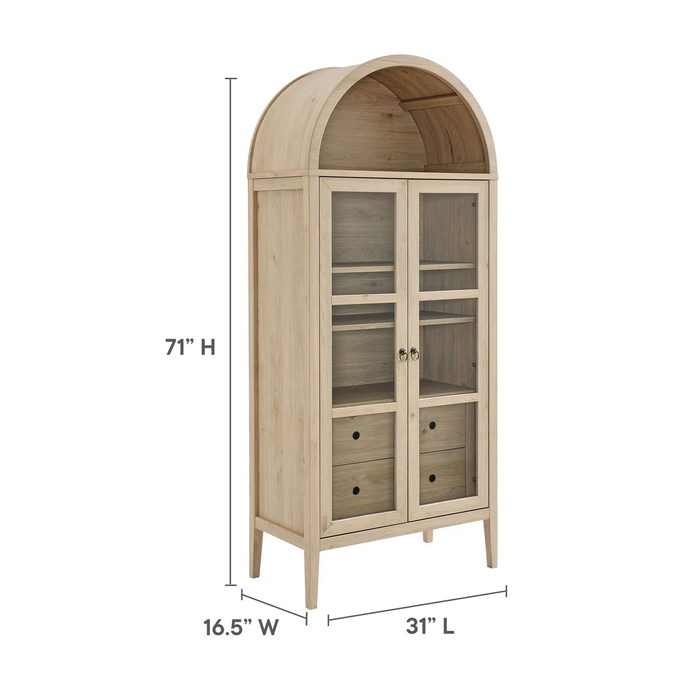 Nolan Tall Arched Storage Display Cabinet by Modway by HouseOfZazla