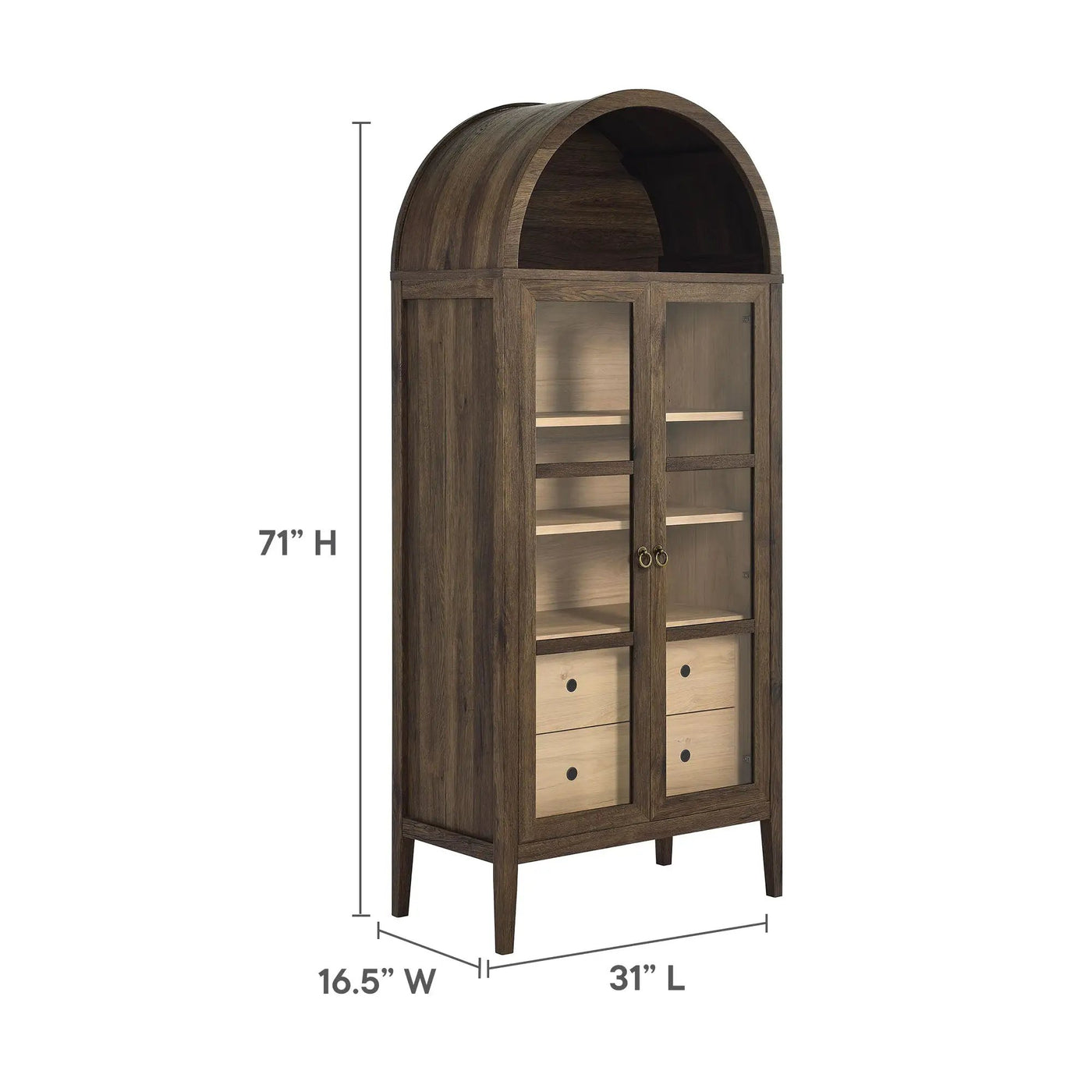 Nolan Tall Arched Storage Display Cabinet by Modway by HouseOfZazla