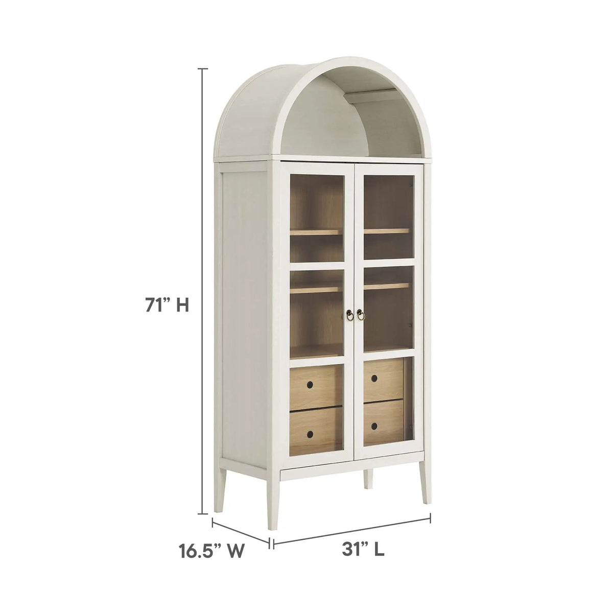 Nolan Tall Arched Storage Display Cabinet by Modway by HouseOfZazla