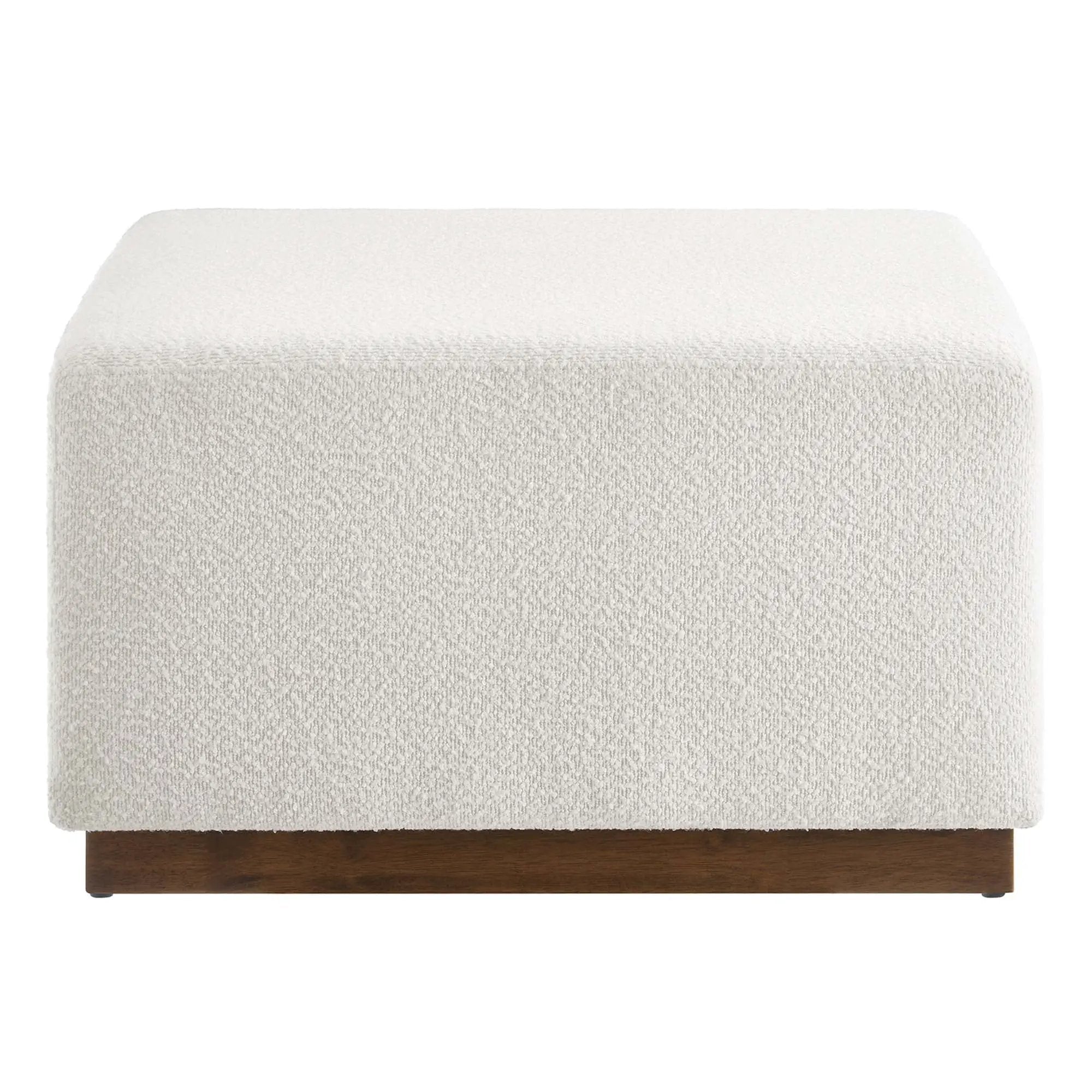 Tilden Large 28" Square Boucle Upholstered Ottoman by Modway by HouseOfZazla