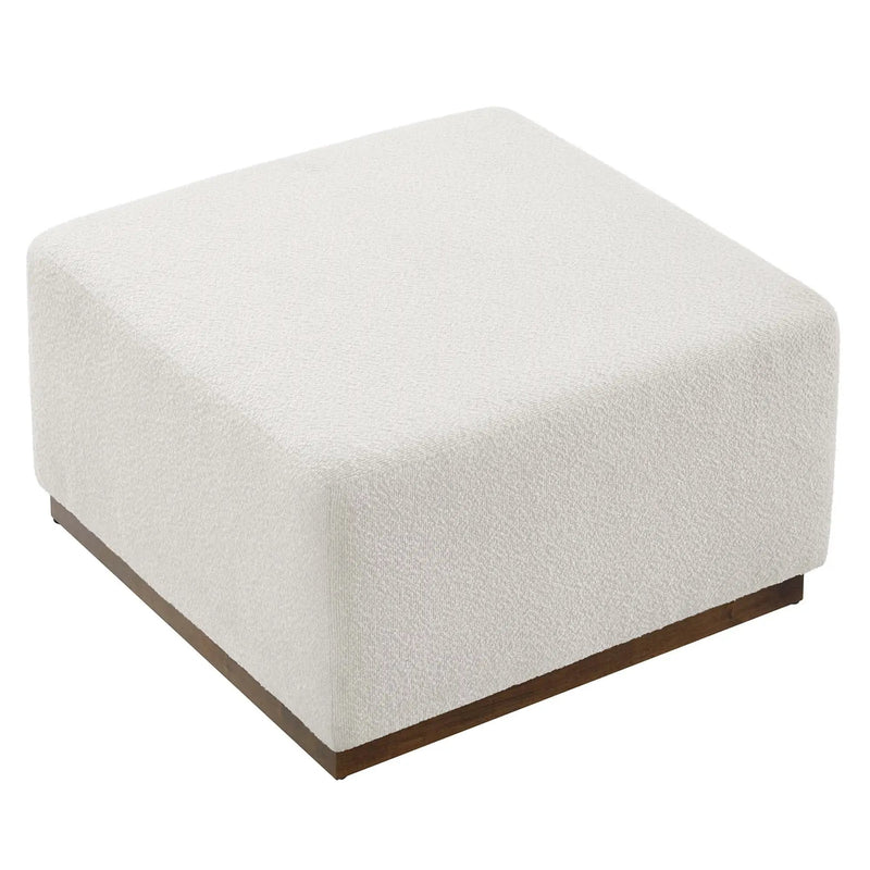 Tilden Large 28" Square Boucle Upholstered Ottoman by Modway by HouseOfZazla
