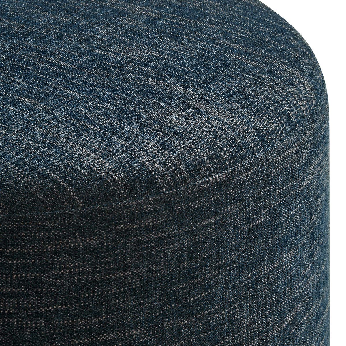 Callum Large Round Woven Heathered Fabric Upholstered Ottoman by Modway, photo 5 of 40