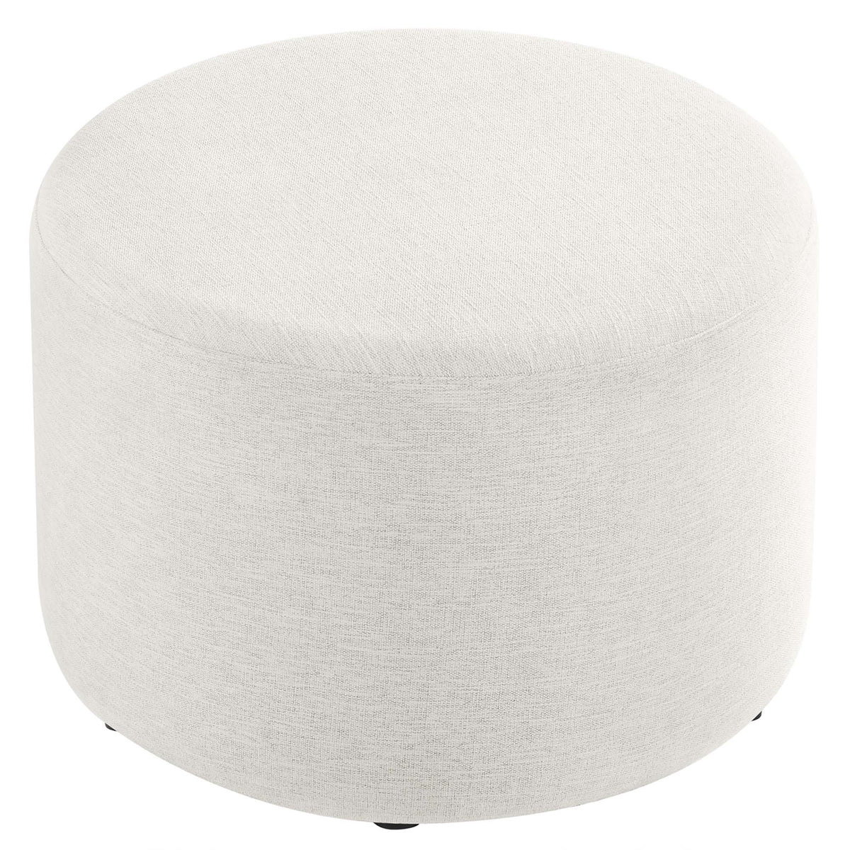 Callum Large Round Woven Heathered Fabric Upholstered Ottoman by Modway, photo 12 of 40
