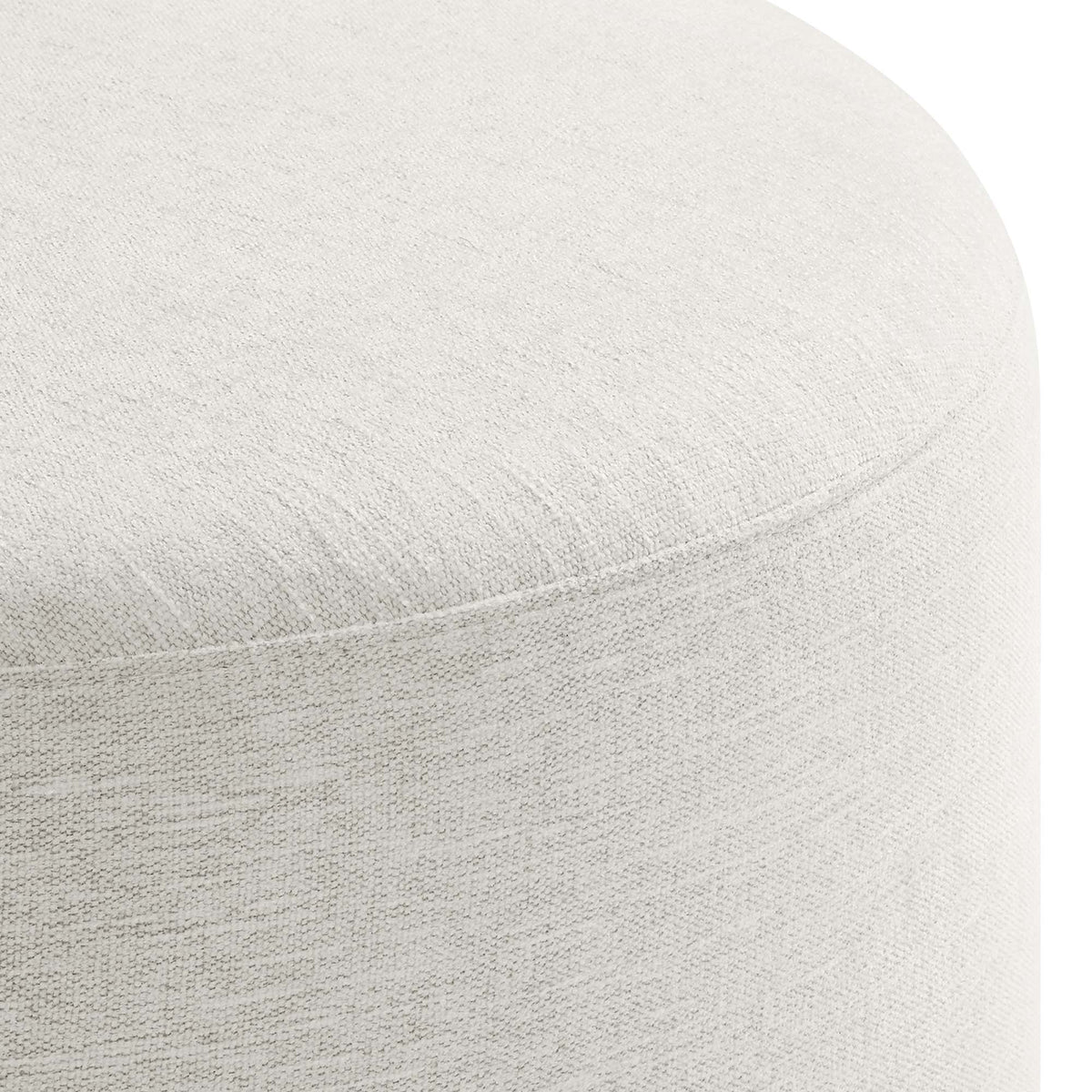 Callum Large Round Woven Heathered Fabric Upholstered Ottoman by Modway, photo 13 of 40