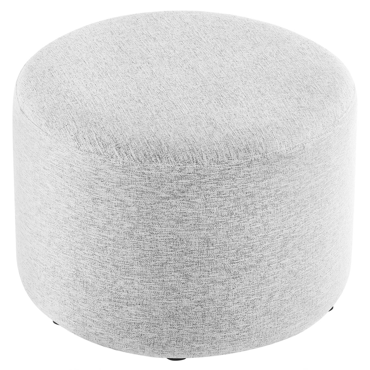 Callum Large Round Woven Heathered Fabric Upholstered Ottoman by Modway, photo 20 of 40