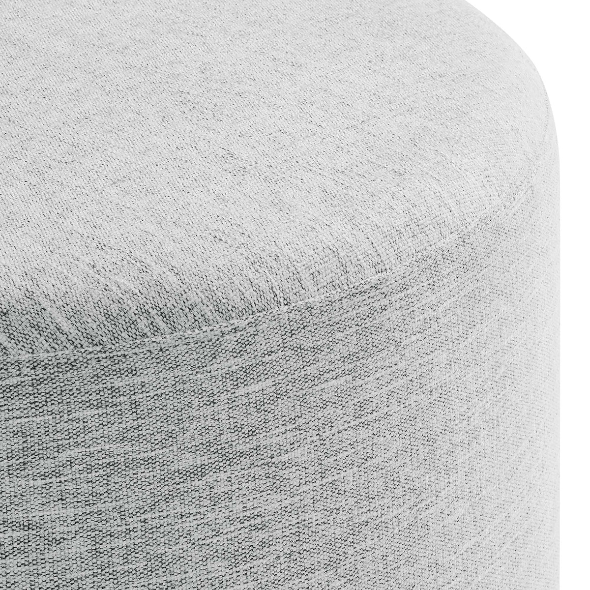Callum Large Round Woven Heathered Fabric Upholstered Ottoman by Modway, photo 21 of 40