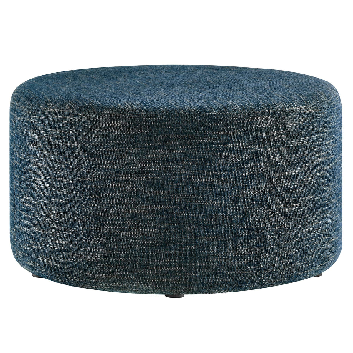 Callum Large Round Woven Heathered Fabric Upholstered Ottoman by Modway, photo 25 of 40