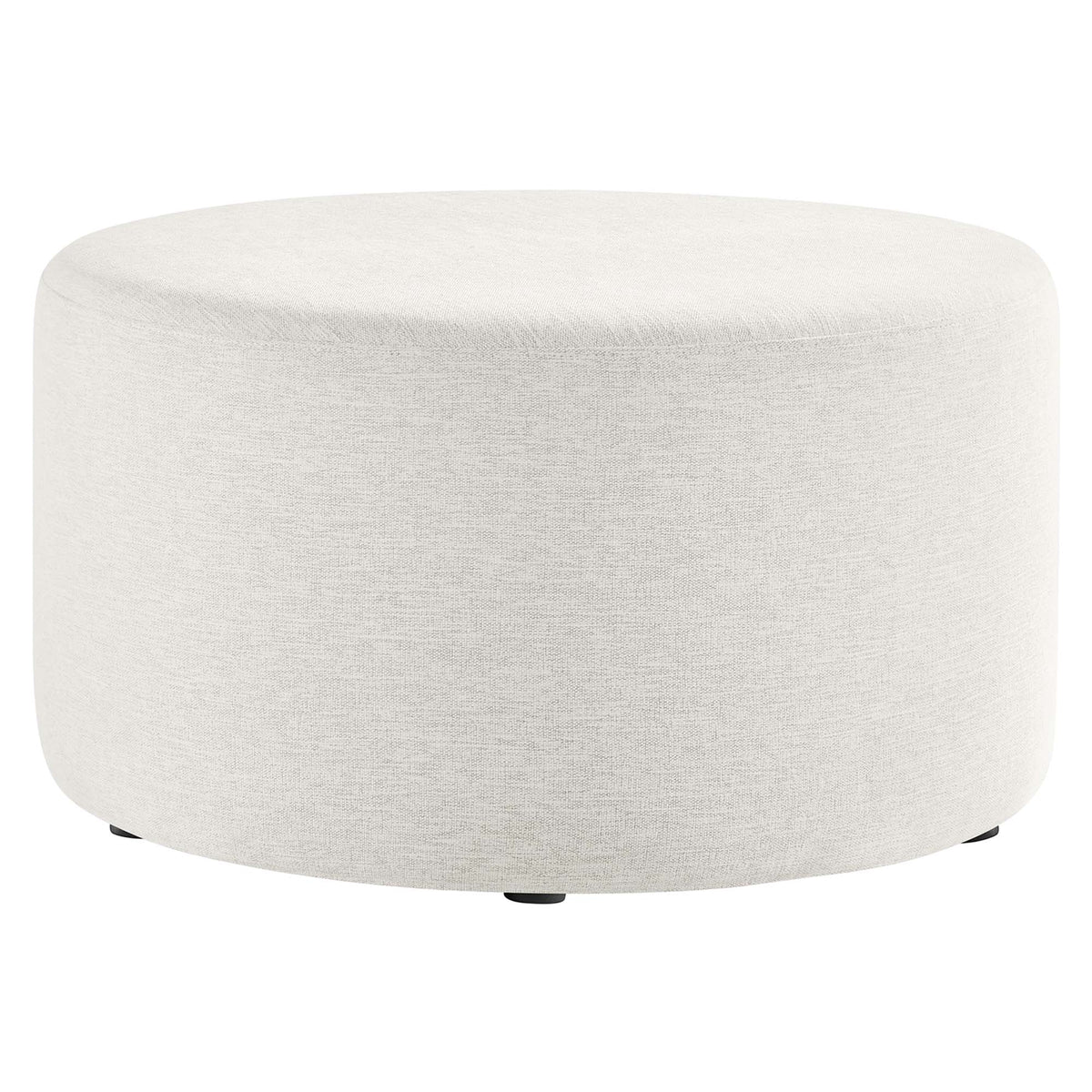 Callum Large Round Woven Heathered Fabric Upholstered Ottoman by Modway, photo 32 of 40