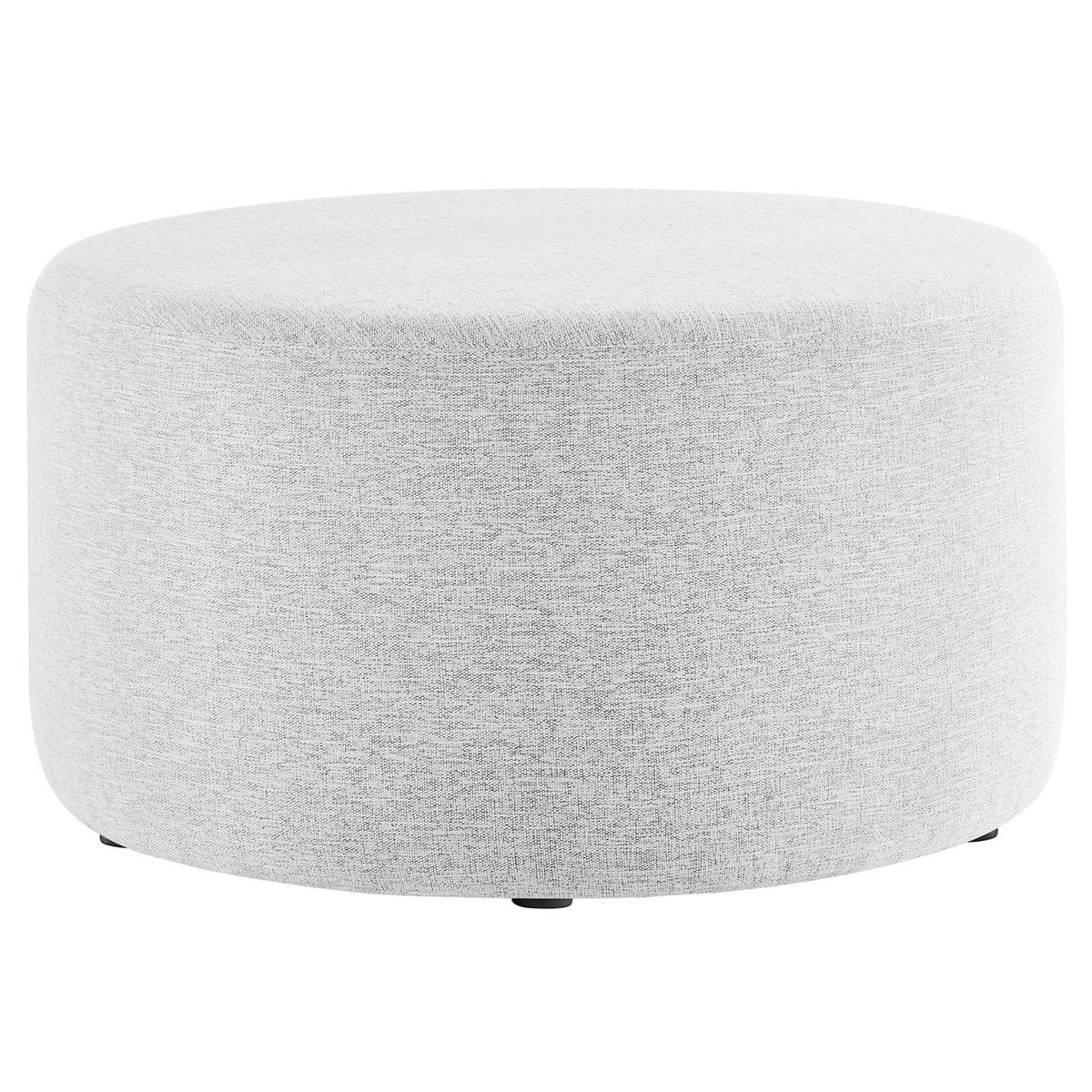 Callum Large Round Woven Heathered Fabric Upholstered Ottoman by Modway, photo 39 of 40