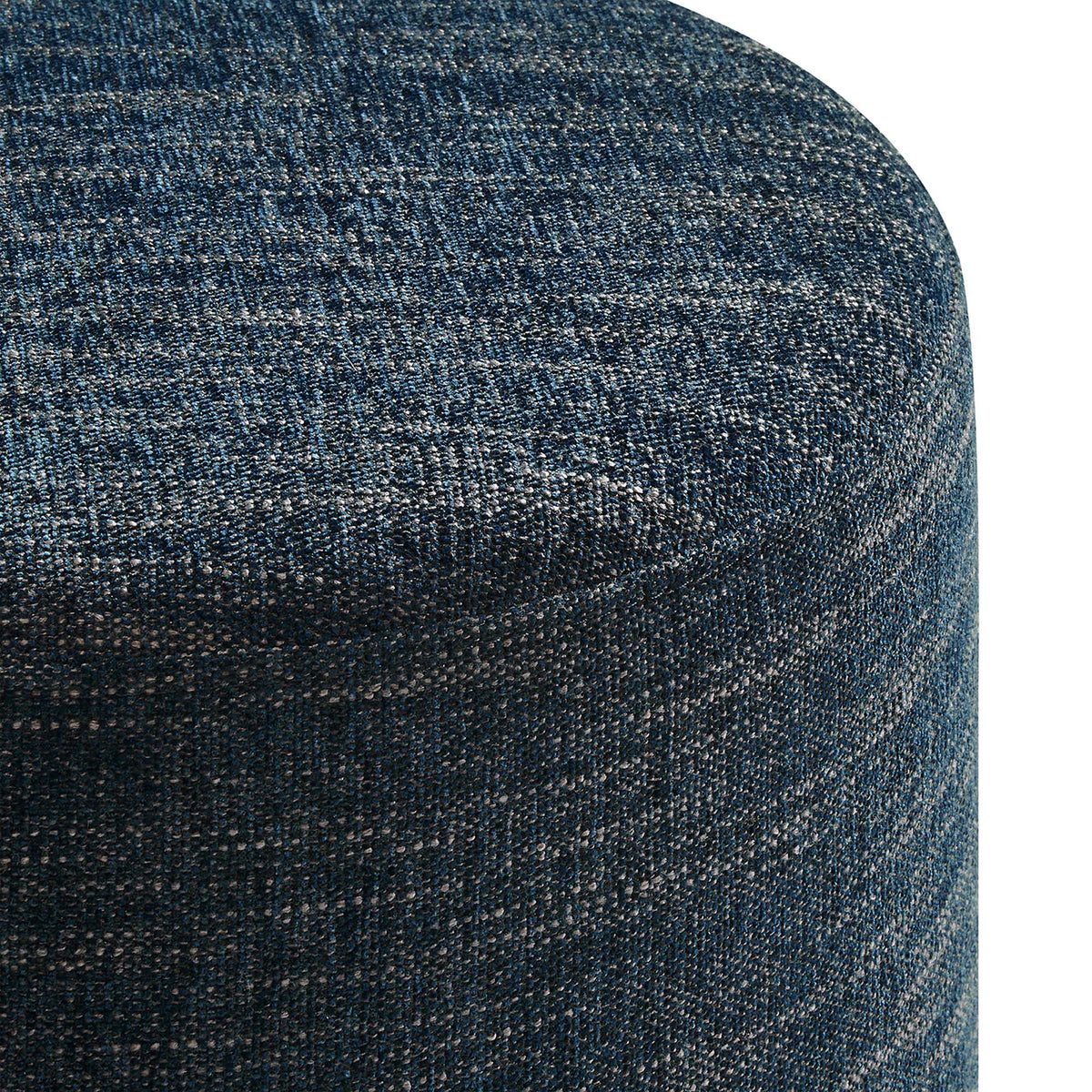 Callum 16" Round Woven Heathered Fabric Upholstered Ottoman by Modway, photo 5 of 24