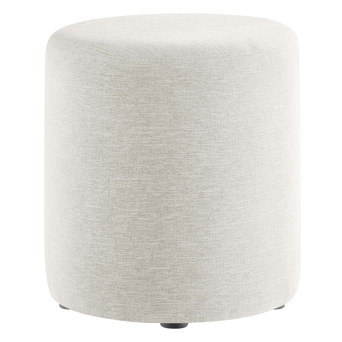 Callum 16" Round Woven Heathered Fabric Upholstered Ottoman by Modway, photo 9 of 24