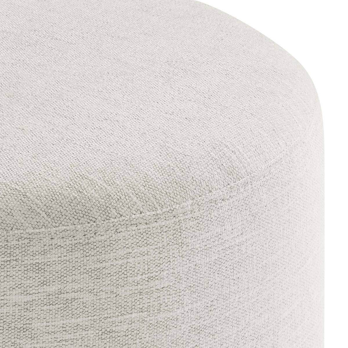 Callum 16" Round Woven Heathered Fabric Upholstered Ottoman by Modway, photo 13 of 24