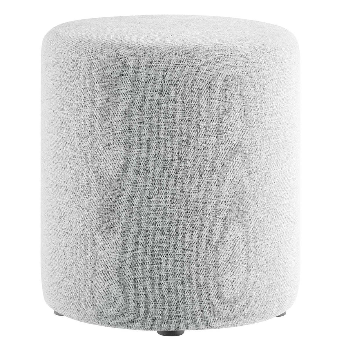 Callum 16" Round Woven Heathered Fabric Upholstered Ottoman by Modway, photo 17 of 24