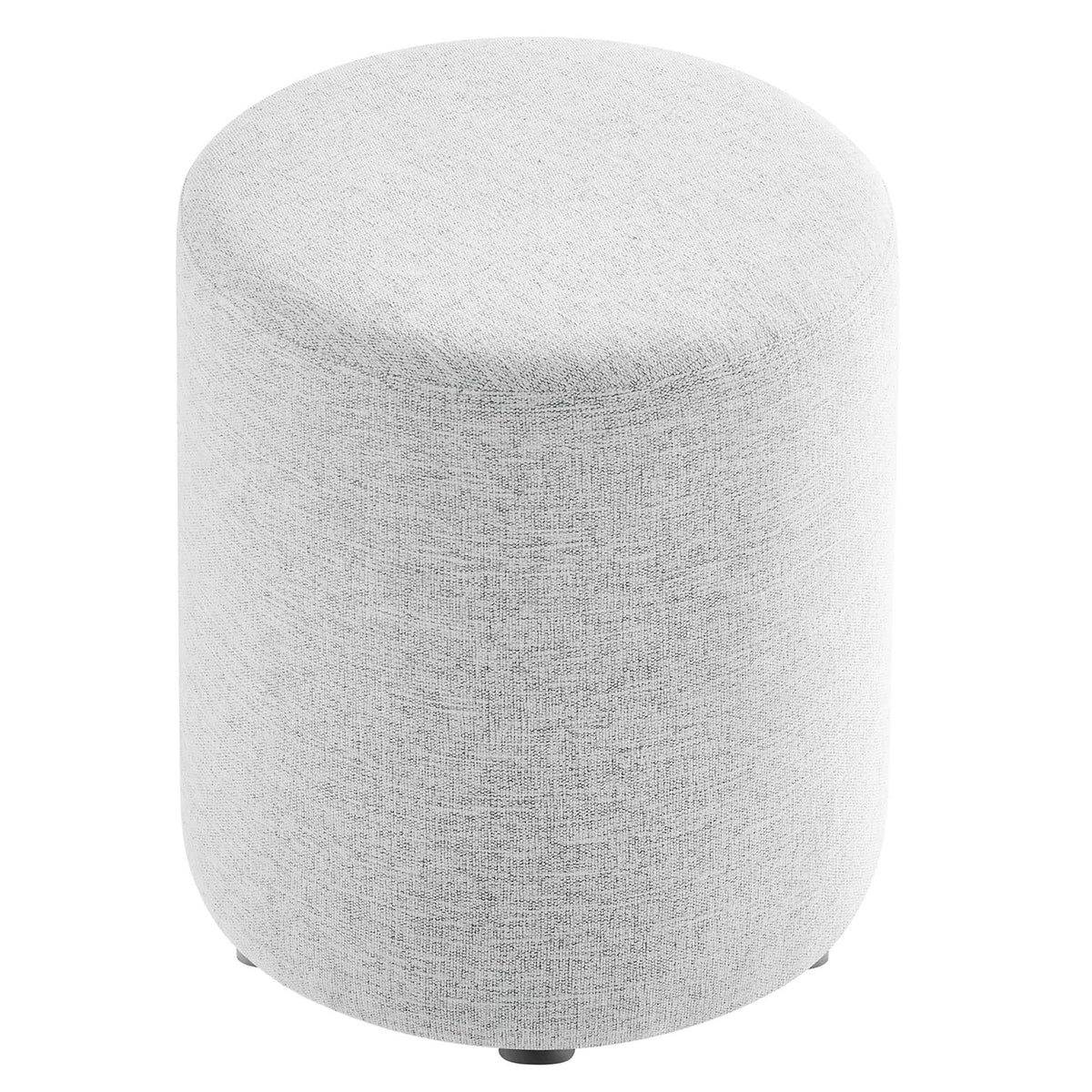 Callum 16" Round Woven Heathered Fabric Upholstered Ottoman by Modway, photo 20 of 24