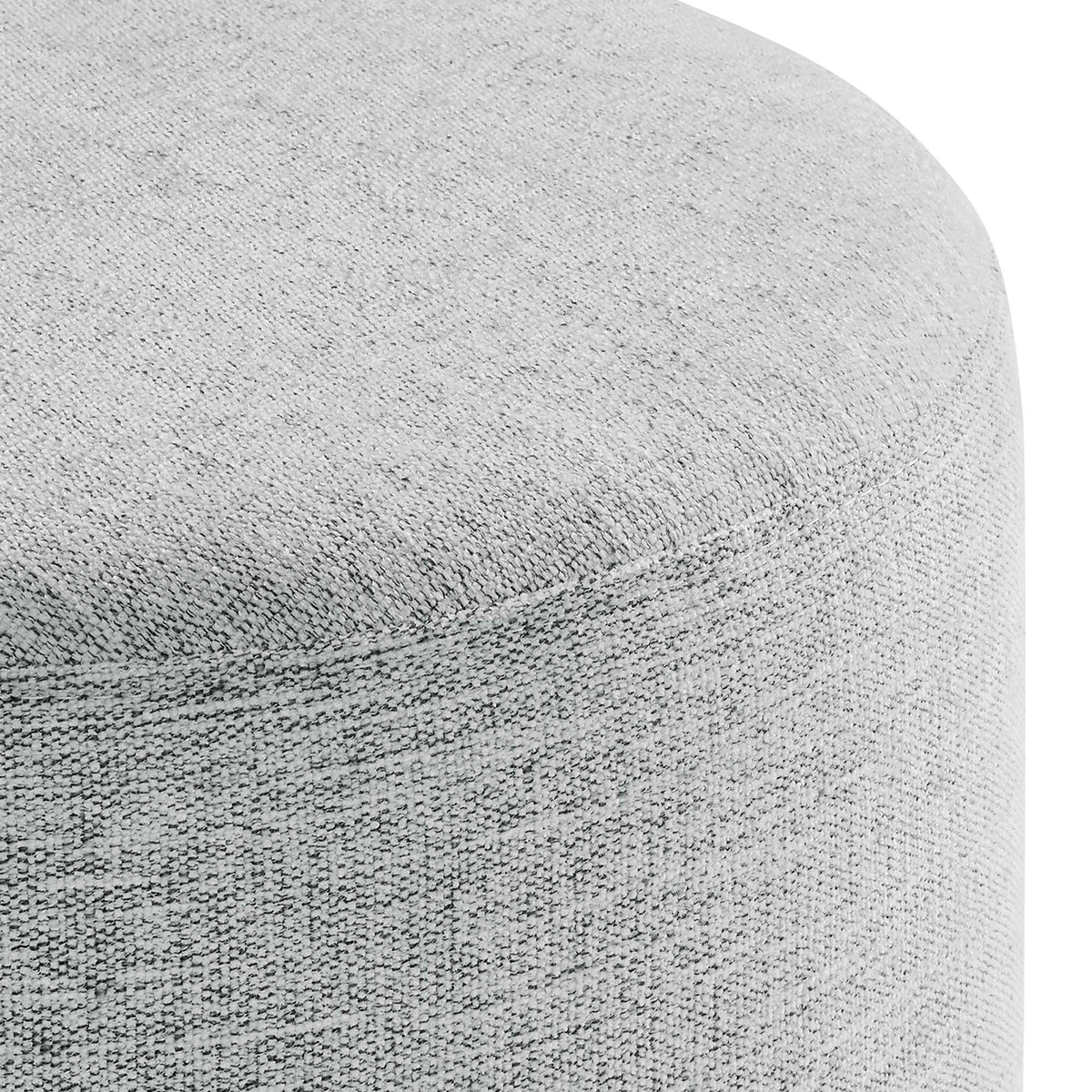 Callum 16" Round Woven Heathered Fabric Upholstered Ottoman by Modway, photo 21 of 24