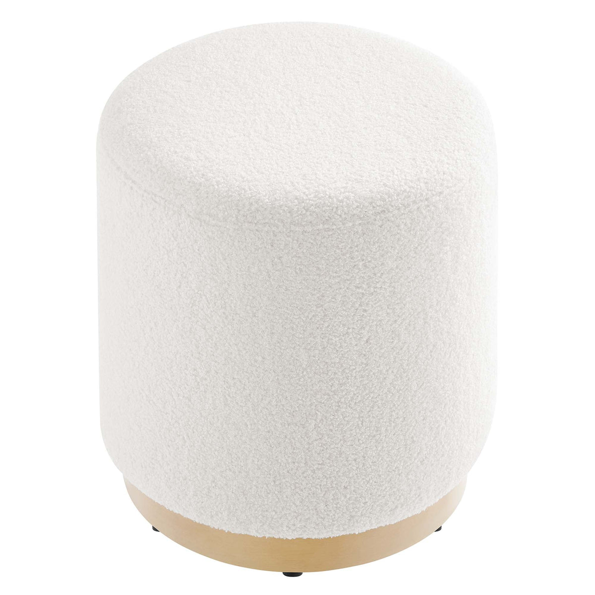 Tilden 16" Round Sherpa Upholstered Ottoman by Modway, photo 4 of 16