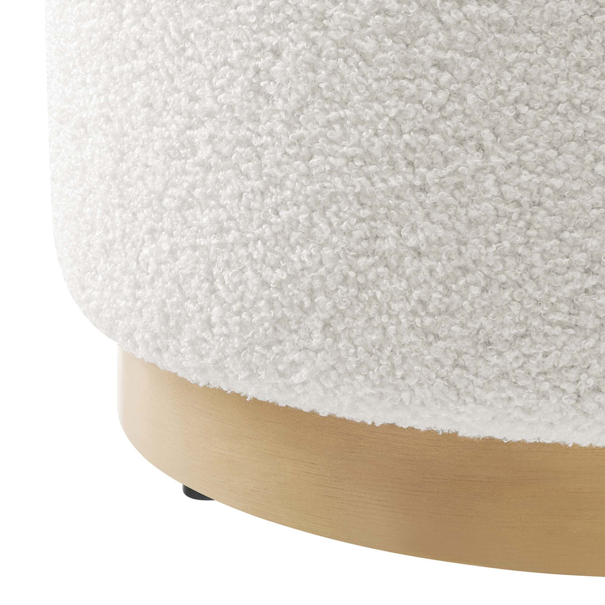 Tilden 16" Round Sherpa Upholstered Ottoman by Modway, photo 5 of 16