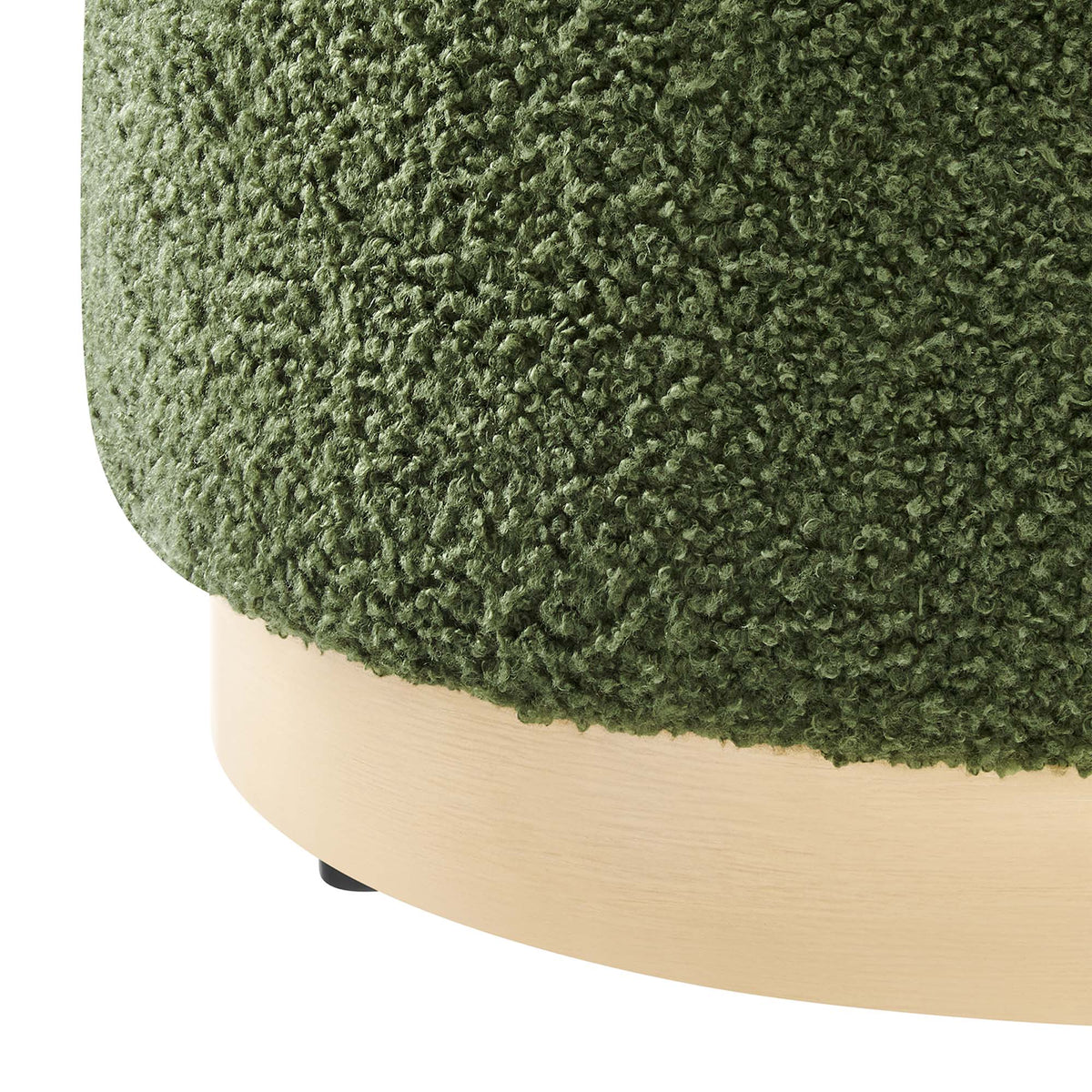 Tilden 16" Round Sherpa Upholstered Ottoman by Modway, photo 13 of 16