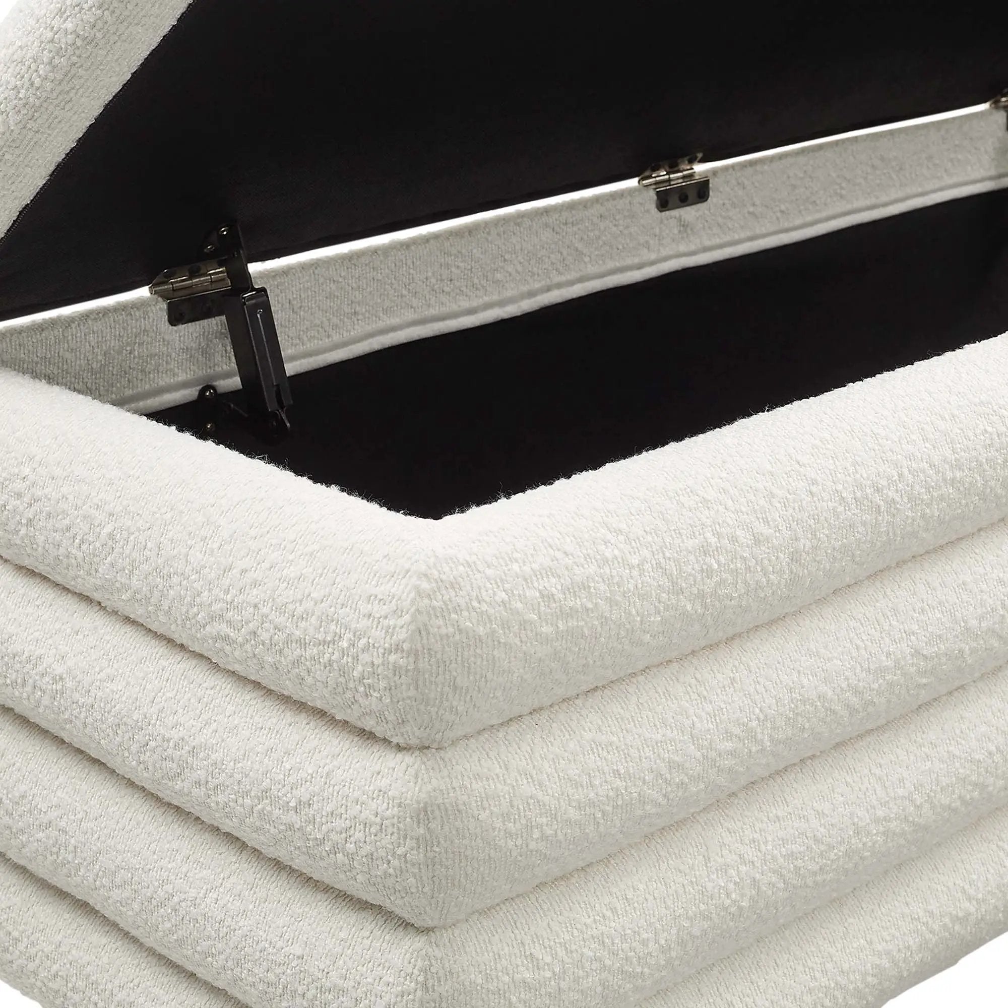 Mezzo Boucle Upholstered Storage Bench by Modway by HouseOfZazla