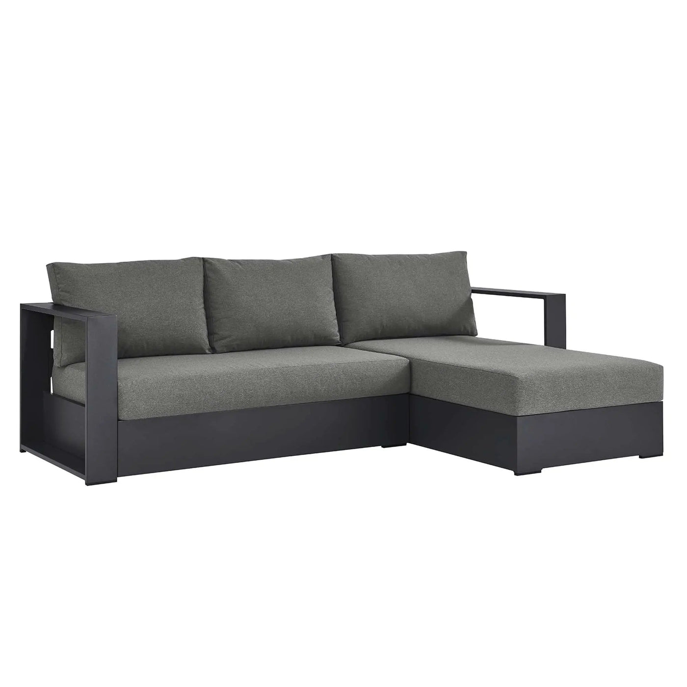Tahoe 2-Piece Outdoor Aluminum Chaise Sectional Sofa by HouseOfZazla