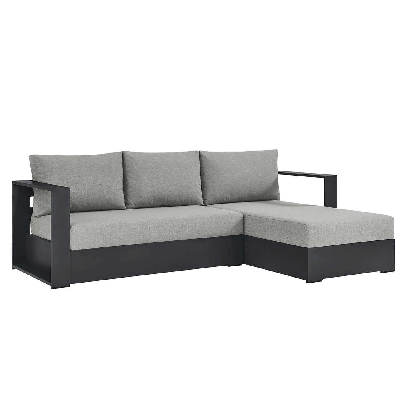 Tahoe 2-Piece Outdoor Aluminum Chaise Sectional Sofa by HouseOfZazla
