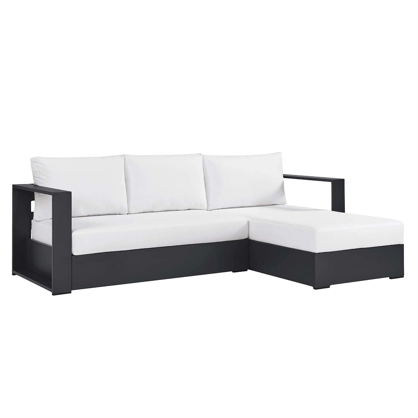Tahoe 2-Piece Outdoor Aluminum Chaise Sectional Sofa by HouseOfZazla