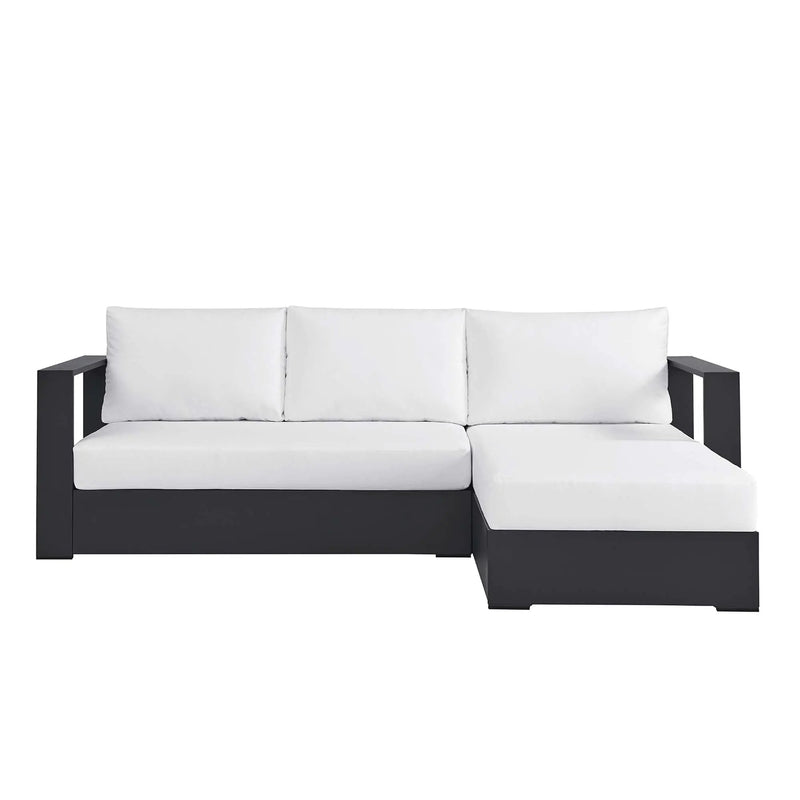 Tahoe 2-Piece Outdoor Aluminum Chaise Sectional Sofa by HouseOfZazla